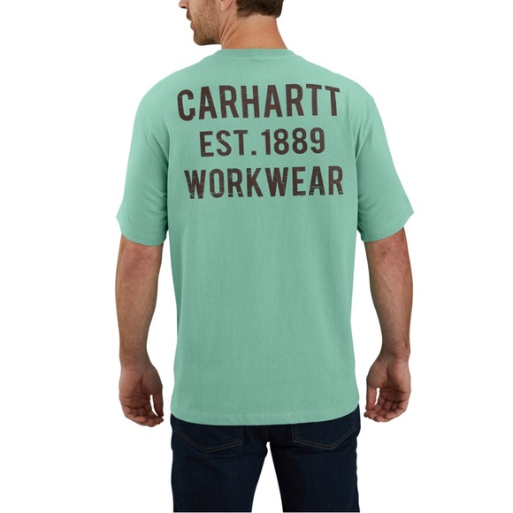 🆕Carhartt Men's Workwear Front Pocket Short Sleeve T-shirt ~ Size Medium - Picture 2 of 4